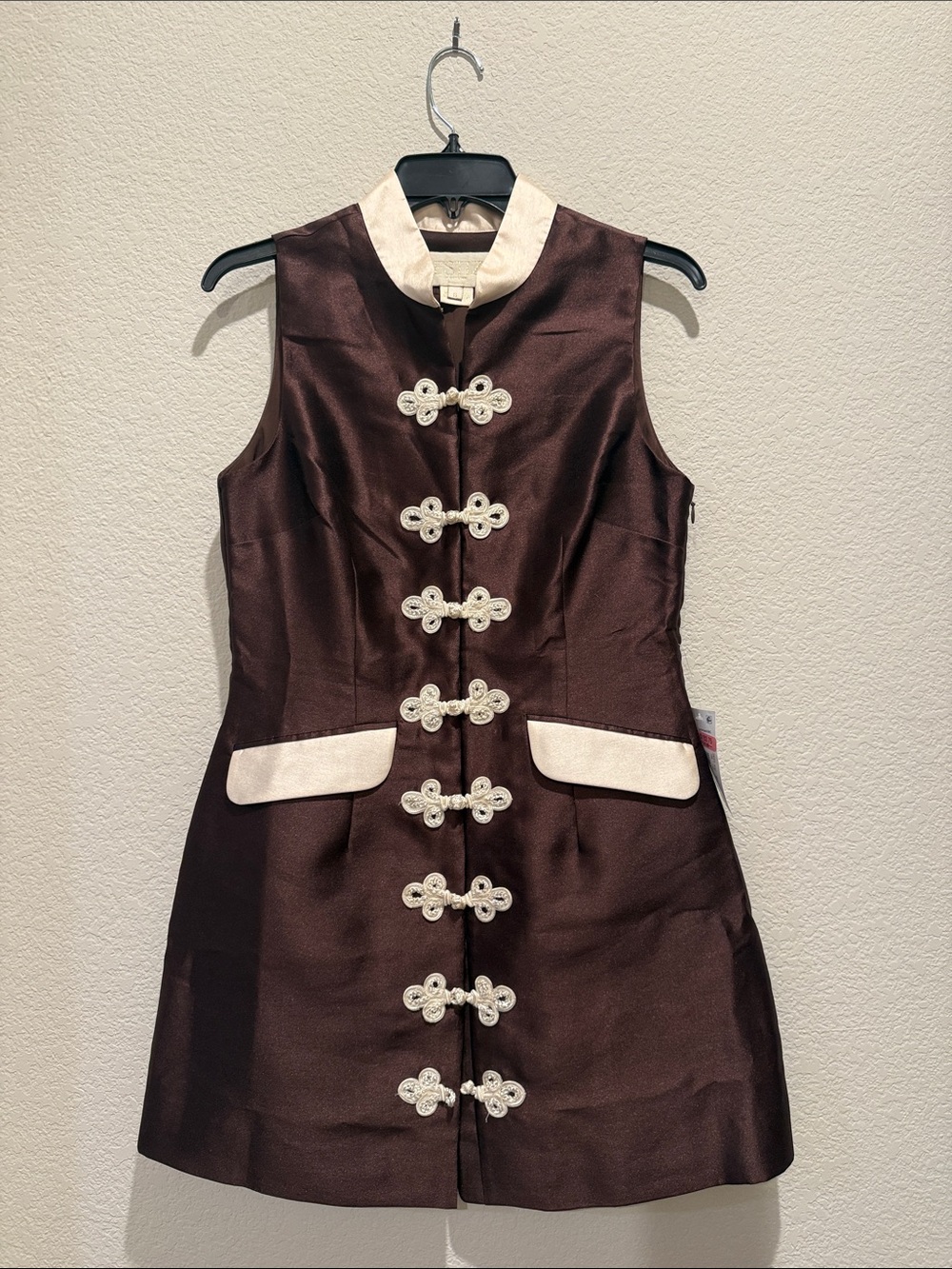 NWT Mestiza New York Tamara Stand-Collar Sleeveless Minidress - Picture 4 of 8